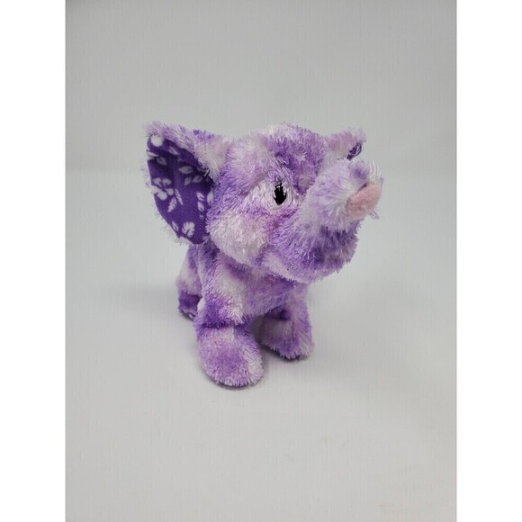 TY BEANIE BABY PURPLE COASTLINE ELEPHANT PLUSH COLLECTIBLE TRUNK UP 2007 W/ TAG - Picture 1 of 12